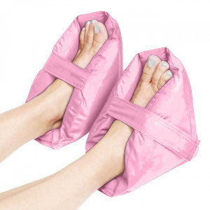 Set 2 pernute protectoare/relaxante pentru picioare, roz prafuit