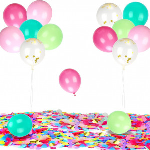 Set de 20 de baloane pentru petrecere LETRAN, latex, multicolor, 30 cm
