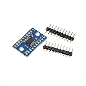 Set 3 module de conversie nivel logic TXS0108E cu 8 canale 10Gtek, metal, albastru/negru, 26,6 x 16,4 mm