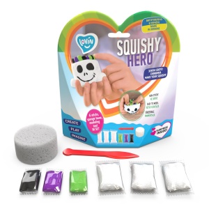 Set Air Clay cu argila usoara pentru modelaj Lovin - 6 culori - Squishy Hero - Scary Ghost - Img 2