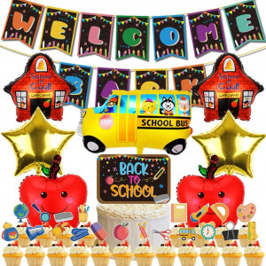 Set "Back to School" Hilloly, hartie, multicolor, 29 piese - Img 1