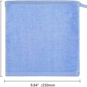 Set de 10 prosoape pentru bebelusi MINIMOTO, textil, albastru, 25 x 25 cm - Img 2