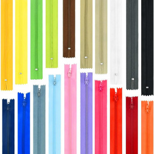 Set de 100 fermoare Vcranonr, nailon/plastic, multicolor, 24 x 2,5 cm - Img 1