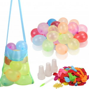 Set de 1000 de baloane si 3 injectoare pentru apa ZERHOK, latex/plastic, multicolor