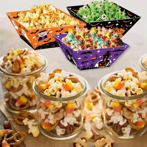 Set de 12 cutii pentru popcorn de halloween WinWild, hartie, multicolor, 10,1 x 9,9 x 18,5 cm - Img 4