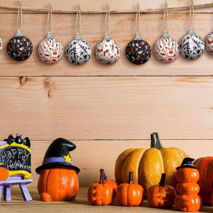 Set de 16 globuri pentru Halloween Haugo, multicolor, spuma/textil, 5 cm - Img 4