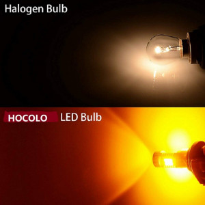 Set de 2 becuri LED HOCOLO, galben, semnalizare, 25 W, 1260 lumeni - Img 3