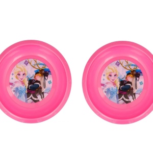 Set de 2 boluri pentru copii Disney, plastic, roz, 16,6 x 3,9 cm