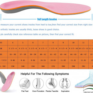 Set de 2 branturi ortopedice iFitna, spuma EVA/PU, gri/portocaliu/roz, marimea 47-48
