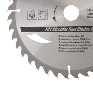 Set de 2 discuri pentru fierastraul TCT 40, 60T Silverline, 250 × 30/25/20/16 mm