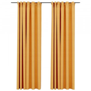 Set de 2 draperii Cezar, galbene, 140 x 245 cm - Img 1