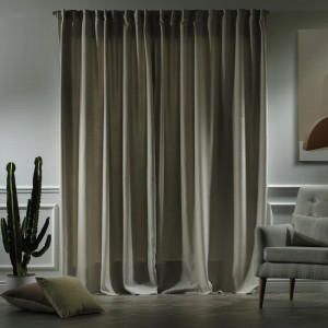 Set de 2 draperii Lilijan Home & Curtain, poliester, gri, 140 x 375 cm