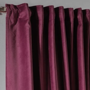 Set de 2 draperii Lilijan Home & Curtain, poliester, rosu zmeura, 140 x 295 cm