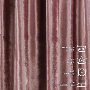 Set de 2 draperii Lilijan Home & Curtain, poliester, roz inchis, 140 x 325 cm