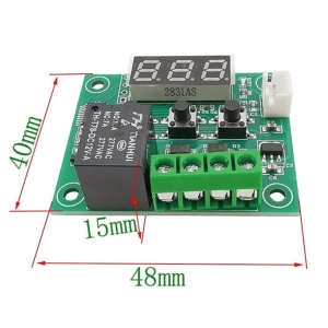 Set de 2 module cu senzor digital pentru placa de control 10Gtek, plastic/metal, verde/negru, 12V, -50-110°C