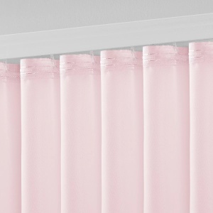 Set de 2 perdele cu bucla, Hanna, roz, 140/245cm - Img 3