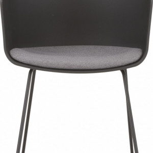 Set de 2 scaune Bogart, negru, 51 x 81 x 52 cm - Img 2