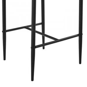 Set de 2 scaune de bar Catlynn, metal/piele ecologica, 96 x 43 x 47 cm - Img 2