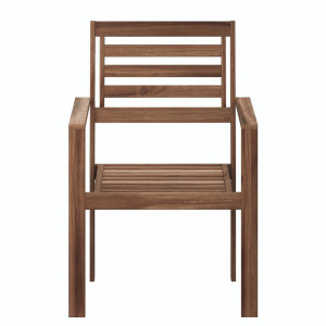 Set de 2 scaune de gradina Mimo lemn masiv salcam, maro, 58 x 85 x 54 cm - Img 3