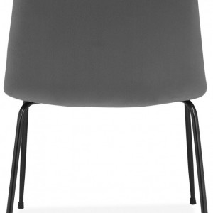 Set de 2 scaune Heine Svaneke, catifea, antracit, 51 x 59 x 78 cm - Img 7