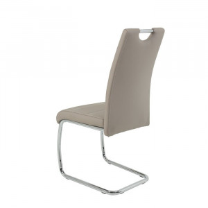 Set de 2 scaune Herbert, argintii/ cappuccino, 98 x 43 x 59 cm - Img 4