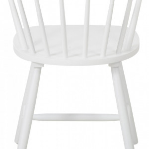 Set de 2 scaune Megan, lemn masiv, alb, 53 x 76 x 52 cm - Img 2