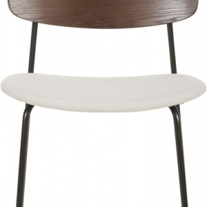 Set de 2 scaune Nadja, lemn/ metal/tesatura, 51 x 83 x 52 cm - Img 5