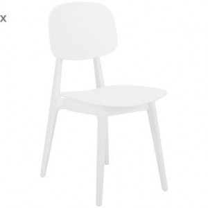 Set de 2 scaune Smilla, alb, 43 x 49cm - Img 2