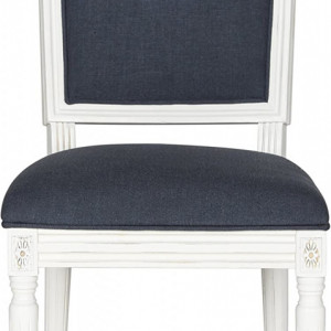 Set de 2 scaune tapitate Bolander, crem/albastru inchis, 48 x 48 x 97,3 cm - Img 7