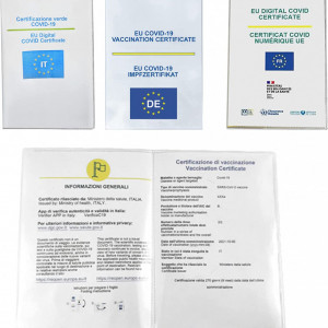Set de 20 coperti pentru pasaport /carnetel Mizijia, transparent, PVC, 11 X 15 cm - Img 2