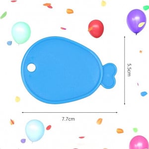 Set de 24 baloane pentru heliu 	Fennoral, multicolor, latex, 5,5 x 7,7 cm