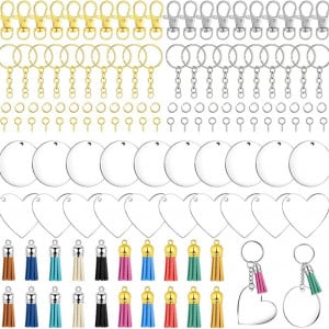 Set de 280 accesorii pentru brelocuri Geluode, acril/metal, multicolor