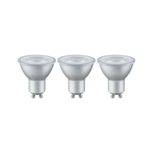 Set de 3 becuri GU10/Bi-Pin Schaefer, LED, metal/plastic, alb, 5,5 cm