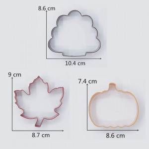Set de 3 forme pentru biscuiti KENIAO, otel inoxidabil, multicolor, 8,6 x 10,4 cm / 9 x 8,7 cm / 7,4 x 8,6 cm - Img 7