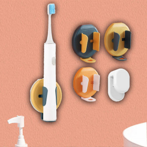 Set de 3 suporturi pentru periute de dinti si unul pentru pasta Newnice, ABS, multicolor - Img 1