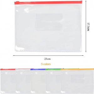 Set de 30 mape A5 pentru documente FOCCTS, PVC, multicolor, 23 x 17 cm - Img 7