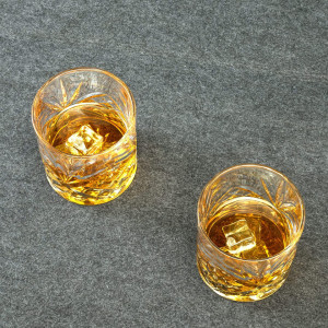 Set de 4 pahare pentru whisky LANFULA, sticla, transparent, 300 ml - Img 3
