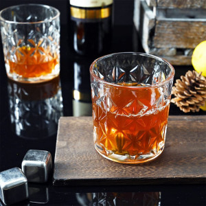 Set de 4 pahare pentru whisky SkySnow, sticla, transparent, 9 x 8,5 cm, 340 ml - Img 7