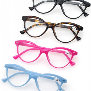 Set de 4 perechi ochelari de citit Modfans, pentru dama, cu dioptrii 1.0, multicolor - Img 6
