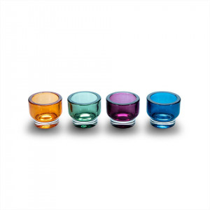 Set de 4 suporturi pentru lumanare colorate Black Velvet Studio din cristal, 6,5x6,5x6,5 cm - Img 2