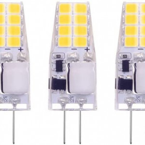 Set de 5 becuri G4 Terrarrell, LED, alb rece, 37 x 12,6 mm, 180 lumeni - Img 1