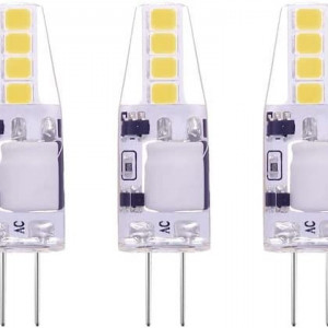 Set de 5 becuri G4 Terrarrell, LED, alb rece, 38 x 11 mm, 150 lumeni - Img 1