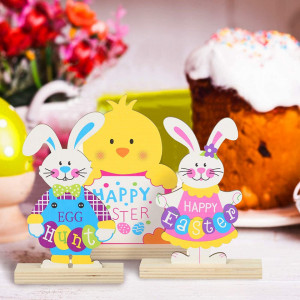Set de 5 jucarii pentru copii Hakotom, lemn, multicolor, 14,6/15 cm