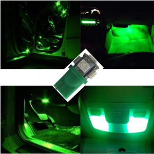 Set de 6 becuri LED HOCOLO, verde, 30 W, T10 6-SMD - Img 2