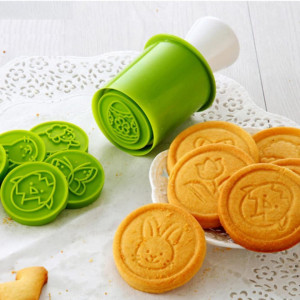Set de 6 forme pentru biscuiti Keepaty, ABS, verde, 12 x 5,9 cm / 4,8 x 4,8 cm - Img 4