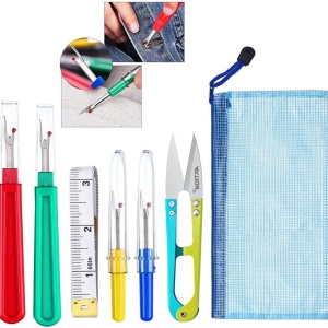 Set de 6 instrumente profesionale pentru desfacerea cusaturilor Cerioll, metal/plastic, multicolor