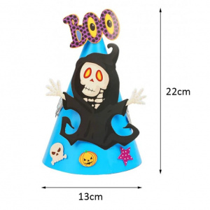 Set de 8 palarii pentru Halloween Zerhok, carton, multicolor, 13 x 22 cm