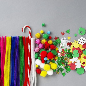 Set de accesorii pentru decoratiuni de Craciun Panduro, textil/plastic, multicolor