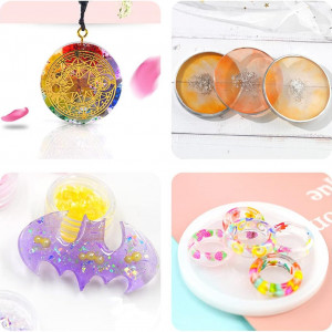 Set de creatie cu accesorii pentru rasina FineInno, multicolor - Img 3