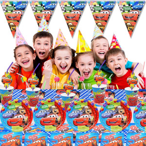 Set de petrecere animat pentru copii Miotlsy, hartie, multicolor, 6 persoane, 39 piese - Img 4